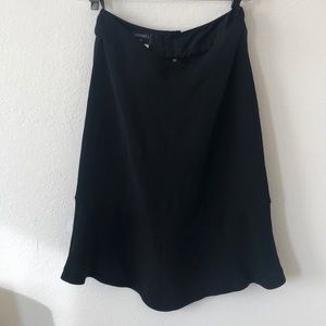 Authentic Chanel 100% Silk Black Skirt